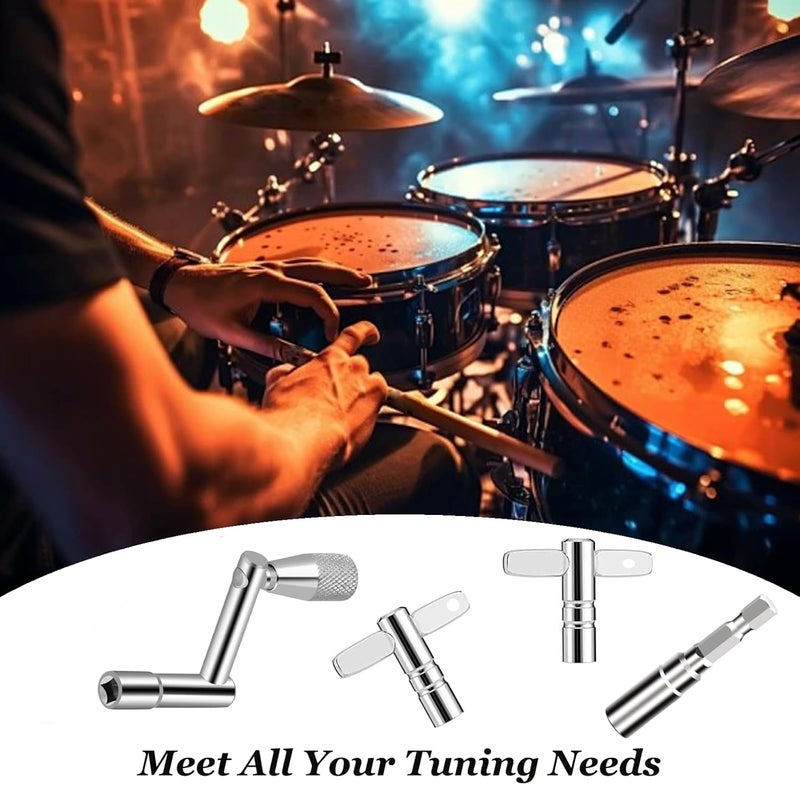 MOONBACK Drum Key Set, Speed Drum Key, Standard Drum Keys And Drill Bit Drum Key Tuner Percussion Hardware Tool for Drum Accessories - Image 5